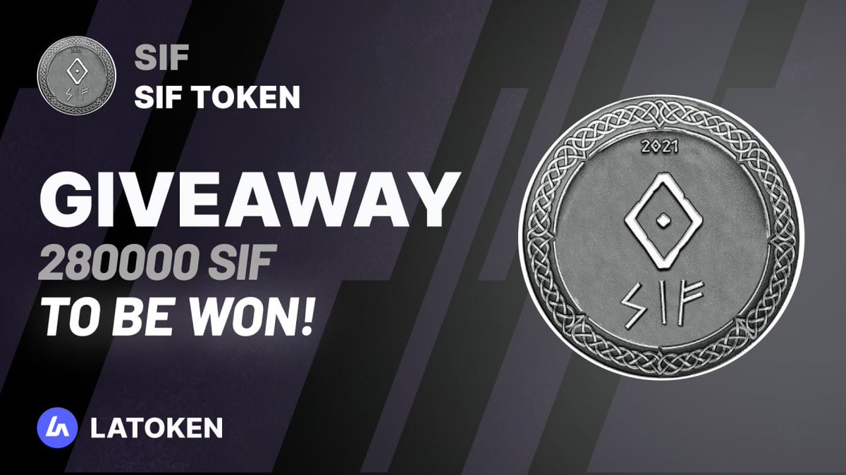 🏆 $1000 SIF TOKEN (SIF) Giveaway on LATOKEN

🔥 310 Winners.
✅ Complete all tasks and qualify for the Giveaway.
📲 Share with 5 Friends and Follow.
⏰ May 30, 2023 - June 5, 2023.

👉 JOIN GIVEAWAY