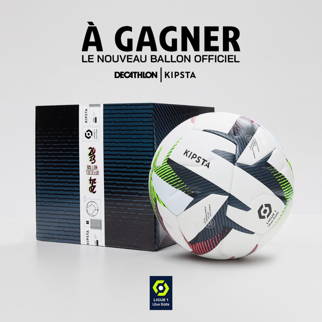 ⚽Tentez de gagner le nouveau ballon de la Ligue 1 Uber Eats de la saison 2023/2024 produit par @Kipsta_Fr !

Pour cela :
1️⃣ RT ce tweet
2️⃣ Follow la @Ligue1UberEats et @Kipsta_Fr
3️⃣ 🤞