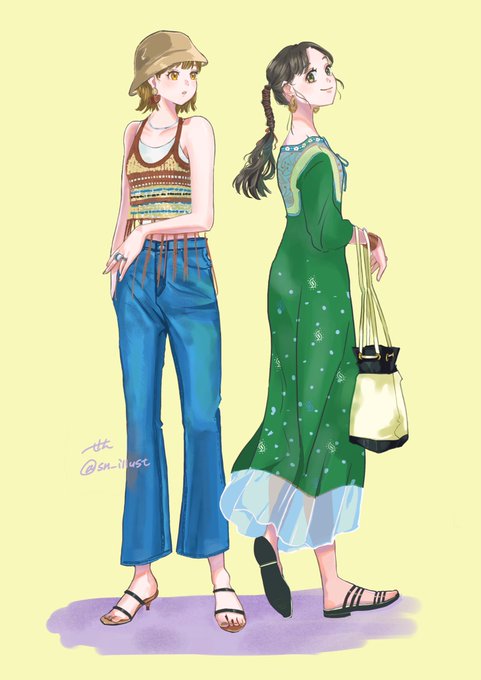 「bag jeans」 illustration images(Latest)｜5pages