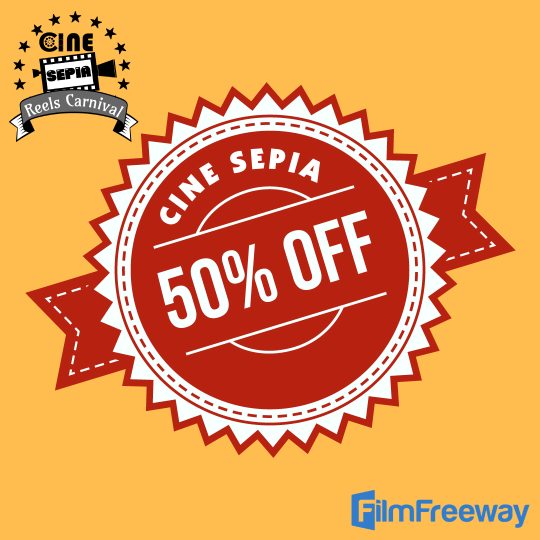 Cine Sepia Reels Carnival is here to welcome all of you to participate in our celebration of cinema and creation. Share the stage with us by sharing your work at our festival.  50% Discount Code-2CSRC50 Submission Link- filmfreeway.com/CineSepiaReels…
