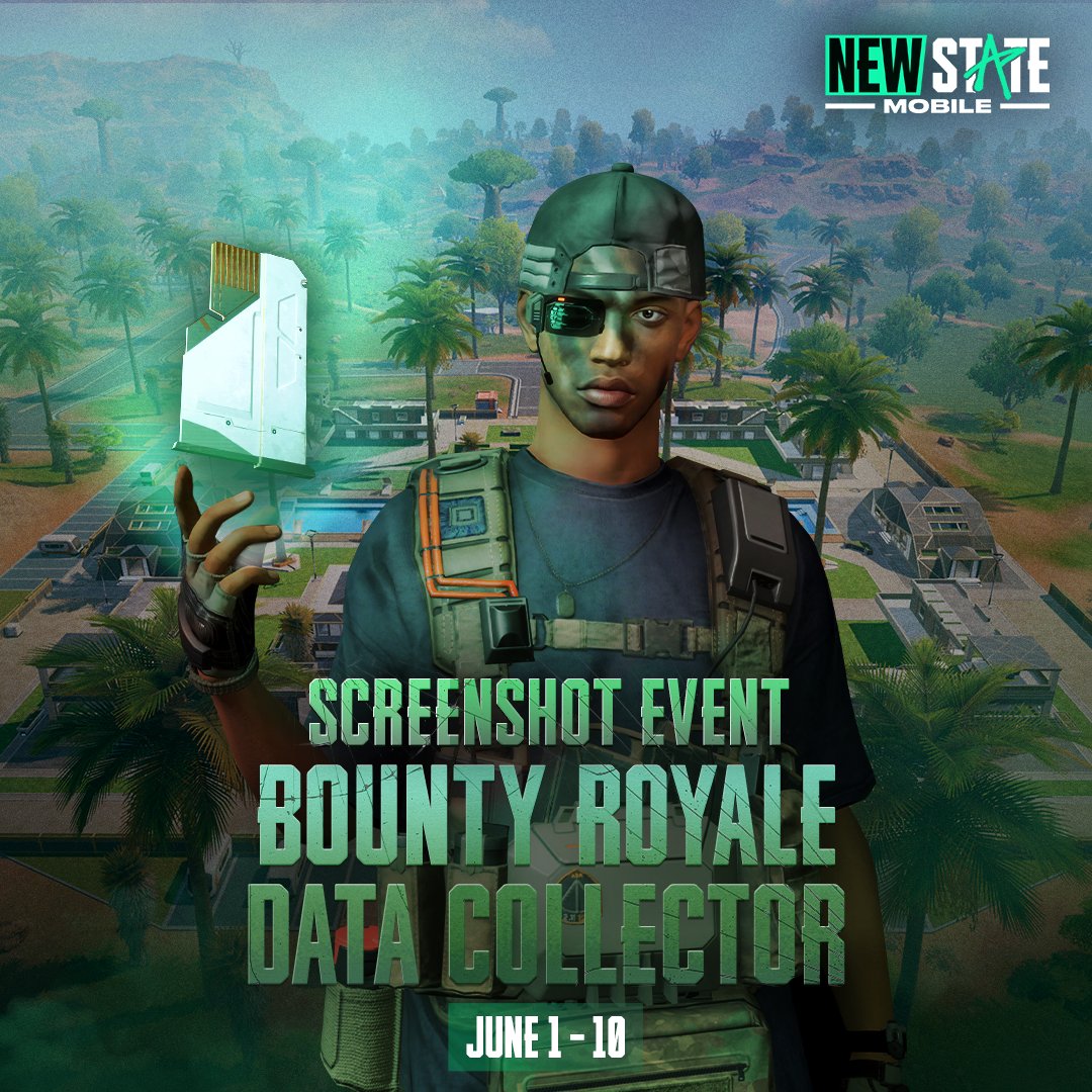 NEWSTATEMOBILE's tweet image. Celebrate the update of #BountyRoyale with our #DataCollector #CommunityEvent🥂
Take a screenshot of your character collecting more than 10,000 data for your chance to win a reward!

Reply your screenshot on this Tweet to participate!

newstate.pubg.com/en/policy/priv…

#NEWSTATEMOBILE