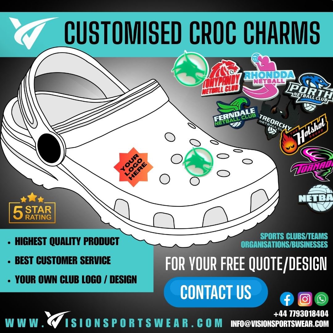 VisionSportwear's tweet image. Get in touch now for your free quote! 
.
Fully customised Croc Charms for your Club or Business ⭐️⭐️⭐️⭐️⭐️