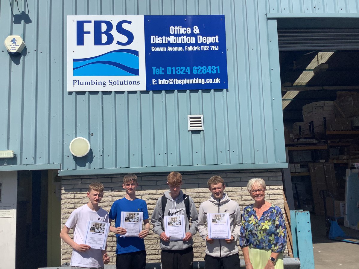 Fantastic visit to FBS bathrooms to explore the world of bathrooms, warehousing and distribution. Next steps applications. Thanks again to Alison and her team at FBS.#wearefhs @FalkirkHigh #article3 #article29 @FHS_RRS