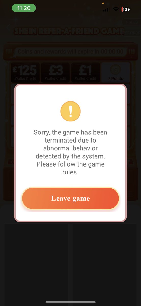 ZoeNicol19's tweet photo. @SHEIN_Official  why won't it let me play the game when I've never played it before ? https://t.co/XMALy1jaCw