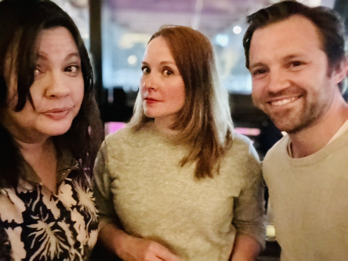 Lovely evening catching up with these two! @joannashubert @MJWright7 and meeting lovely new actor friends including @sammcinnerny at the @lightnetworking event last night. #actorslife #networking #catchingup