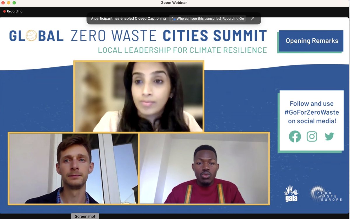 It is happening! 🤩♻️🌍👏

The Global ZW Cities Summit is underway and thriving, showing truly inspirational examples about how communities and visionary policy-makers are turning the tide on #climatechange and #environmentaljustice 

➡ no-burn.org/gzwc-summit

 #GoforZeroWaste
