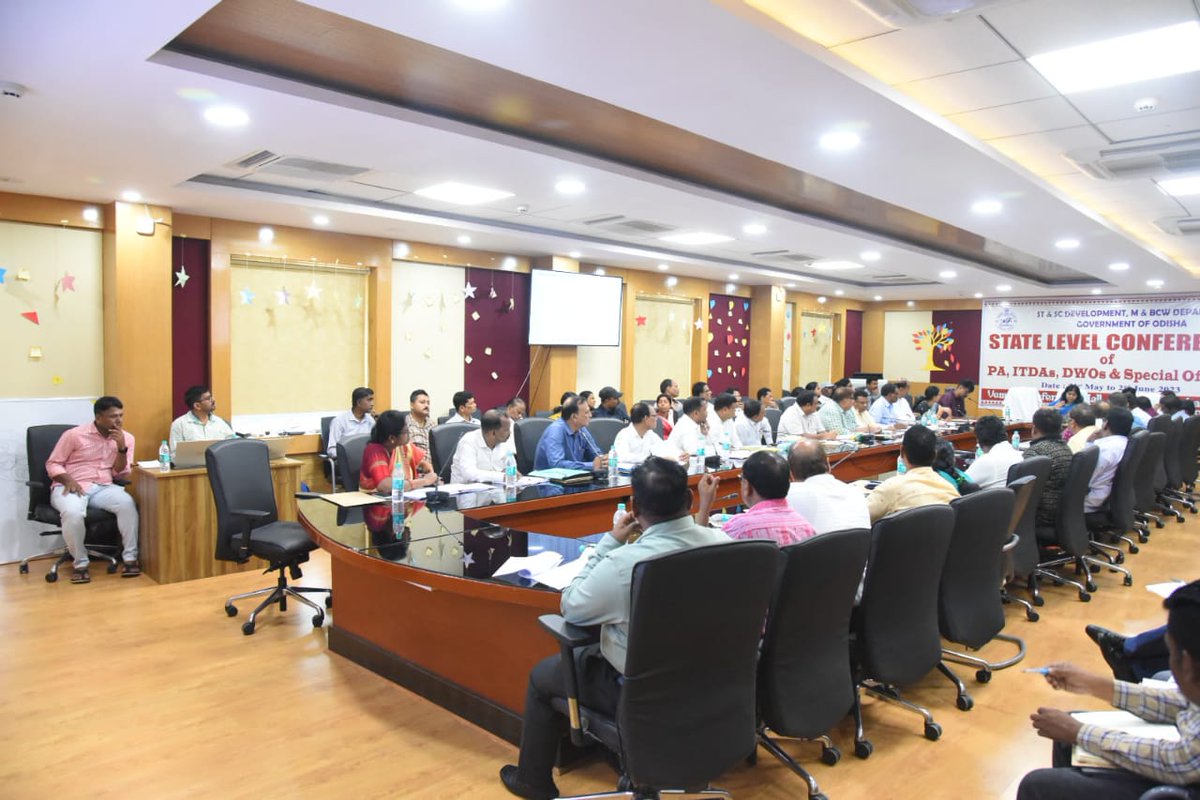 A 3-day state-level conference of PA, ITDAs, DWOs and Special Officers commenced today at SCSTRTI.

#conference
#ProjectAdministrator
#IntegratedTribalDevelopmentAgency #ITDA
#DistrictWelfareOfficer #DWO
#SCSTRTI