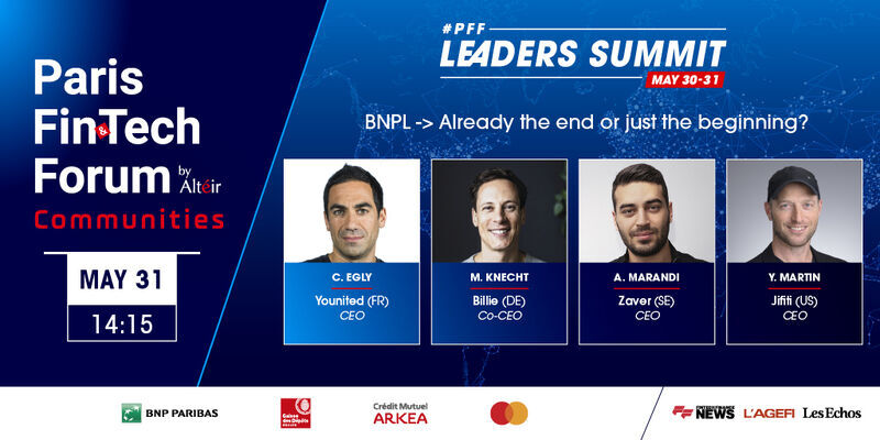 🚨 Don't miss out!
💡 Our CEO, Charles Egly, is present today at <a href="/ParisFinForum/">Paris Fintech Forum</a> to dicuss #BNPL under the theme "Already the end or just the beginning?" with #finance and #tech experts Dr. Matthias Knecht <a href="/Billie_Payments/">Billie</a>, Yaacov Martin <a href="/JifitiPayments/">Jifiti</a> , and Amir Marandi <a href="/IoZaver/">zaver.com</a>
