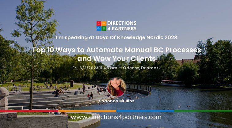1ShannonMullin1's tweet image. Headed to Days of Knowledge Odense? I am back and ready to present these fun sessions this year! Come see me Friday morning and afternoon. I'll be presenting on BC and Teams and 10 Ways to Automate Manual BC processes!
@DirectionsEMEA #msdynamics365 #msdyn365bc #mvpbuzz…