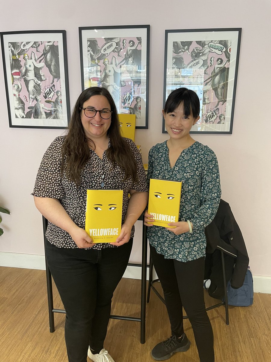 Thanks so much to Sarah and the team at @rarebirdsbooks! We’re in love with your store. Lots of freshly signed copies of #Yellowface waiting for readers.