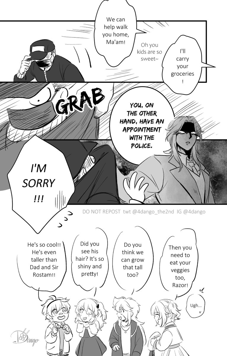 [Modern AU] Nice Save (2/2)  human Dvalin's official introduction into the series 😂