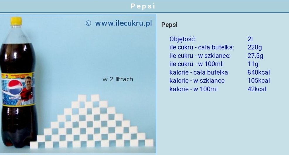 @USAmbPoland @PepsiCo Pan Ambasador promuje niezdrowe napoje? FDA akceptuje promowanie takich ilości cukru w żywności?