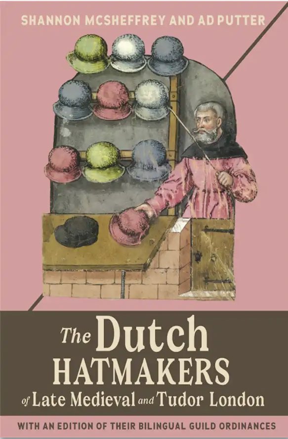 Huge congratulations are due to @MedievalMcSheff and our very own Ad Putter, whose new book has just been published. 

The Dutch Hatmakers of Late Medieval and Tudor London is available in paperback and open access:

boydellandbrewer.com/9781837650804/…