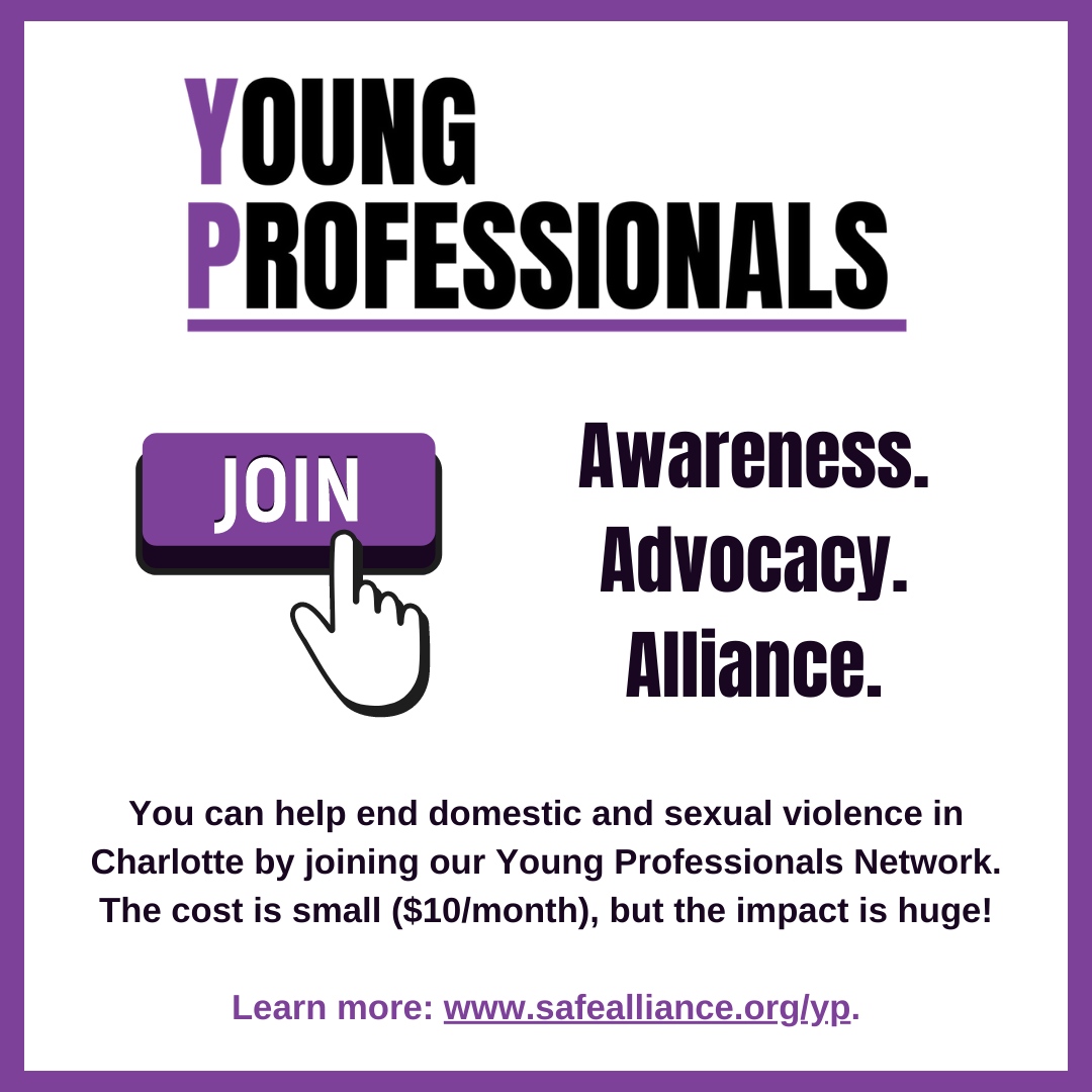 Safe_Alliance's tweet image. Are you a young professional interested in giving back? Check out our Young Professionals Network and make an impact on survivors of domestic violence and sexual assault.

#safeallianceclt #youngprofessionals #yopros #domesticviolence #sexualassault #hopeandhealing