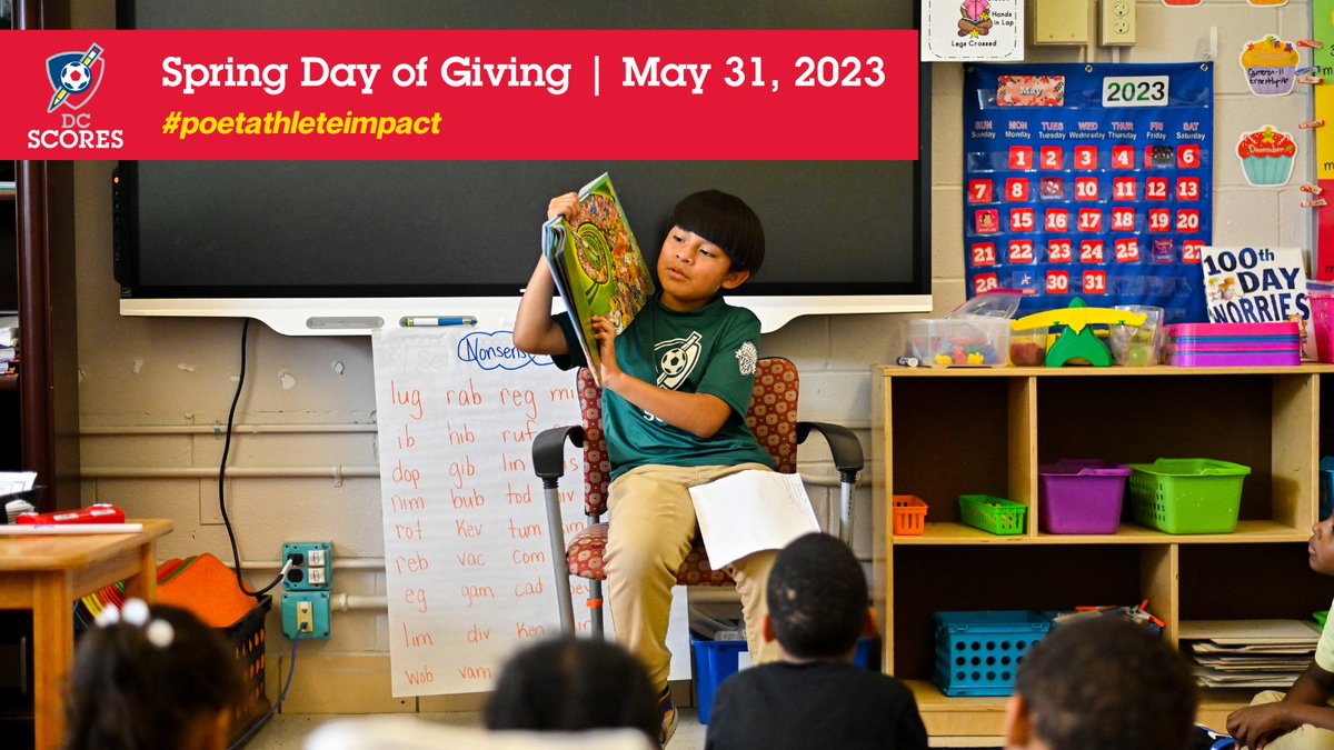 DC SCORES (@dcscores) on Twitter photo The <a href="/RaymondDCPS/">Raymond ES</a> DC SCORES team are rock stars at their school. This season, the squad used their influence to promote reading among their younger peers for their service-learning project! 🤓 This Spring Day of Giving, invest in #poetathleteimpact: bit.ly/PoetAthleteImp… The <a href="/RaymondDCPS/">Raymond ES</a> DC SCORES team are rock stars at their school. This season, the squad used their influence to promote reading among their younger peers for their service-learning project! 🤓 This Spring Day of Giving, invest in #poetathleteimpact: bit.ly/PoetAthleteImp…