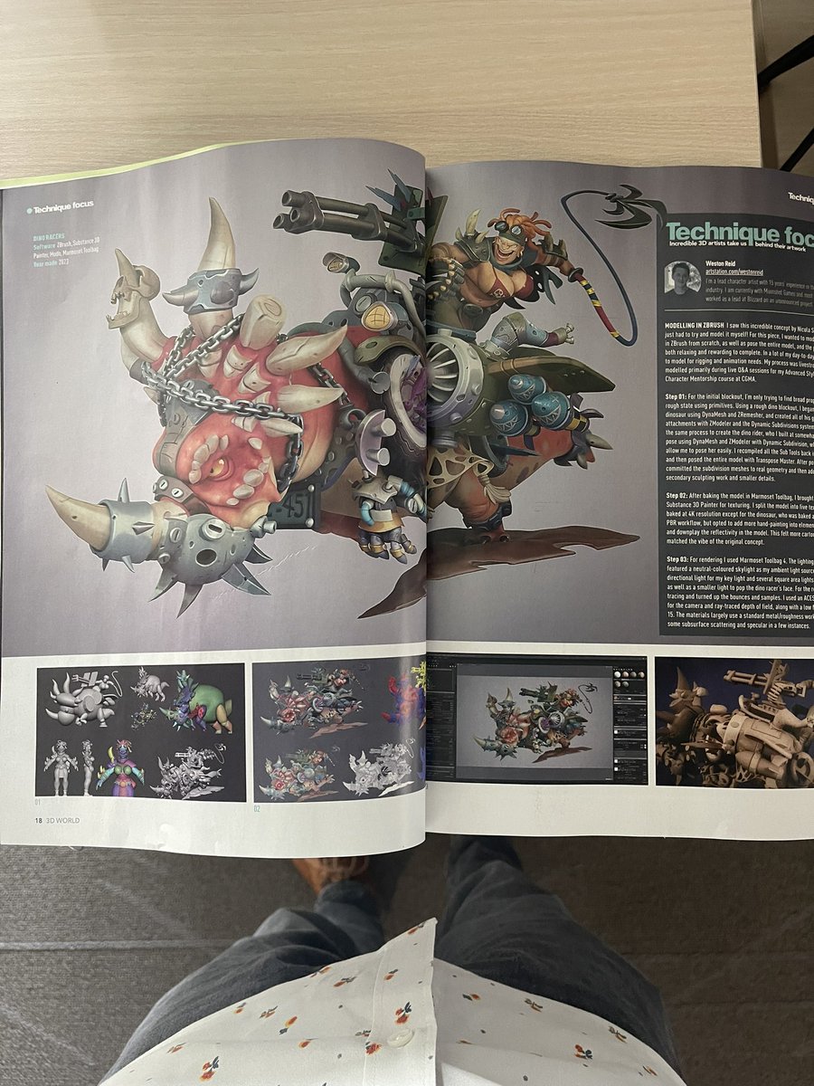 I’m so honored and excited to be included in the 300th issue of 3D World magazine! I bought this magazine as both a student and professional and always dreamed to be included one day!
#3dworld #gameart #gamedev