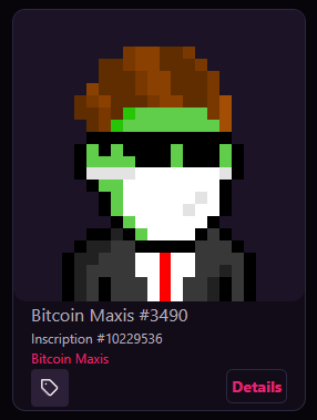 NiSE_nft's tweet photo. LFG @bitcoinmaxis_ https://t.co/LWXKm6qDhH