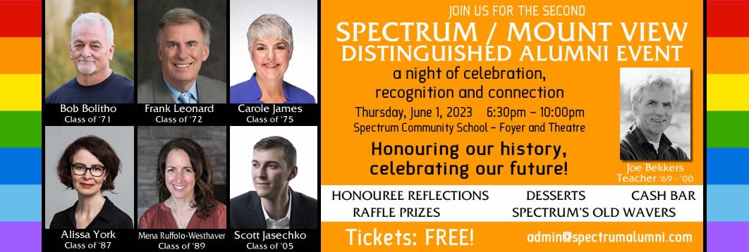 Spectrum School (@spectrumthunder) on Twitter photo Our <a href="/SpectrumThunder/">Spectrum School</a> Alumni are excited to host their second Spectrum / Mt. View Distinguished Alumni Event! Please join us Thursday, June 1, 2023 6:30 pm – 10:00 pm Our <a href="/SpectrumThunder/">Spectrum School</a> Alumni are excited to host their second Spectrum / Mt. View Distinguished Alumni Event! Please join us Thursday, June 1, 2023 6:30 pm – 10:00 pm