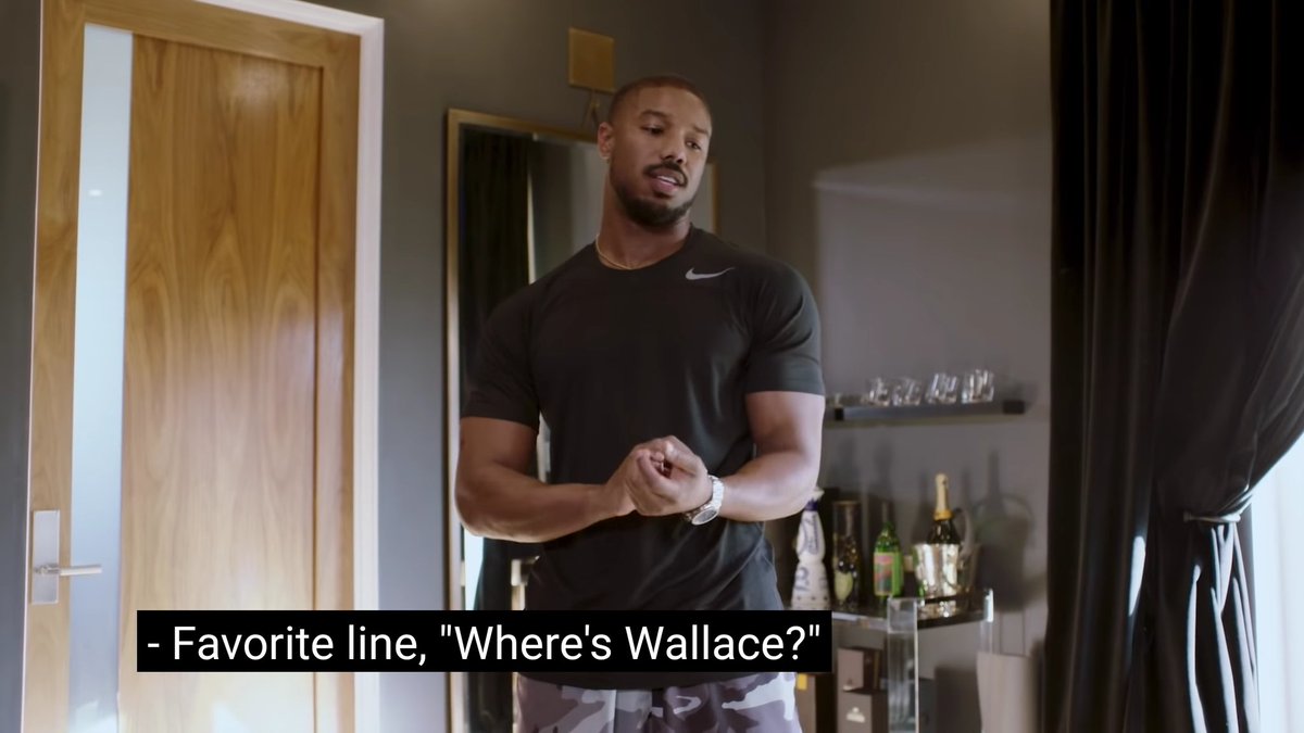 @Ziggys_Duck In Vogue's 73 question interview with Michael B Jordan, he said its is his favorite line.
Can't argue, yo String where's Wallace?