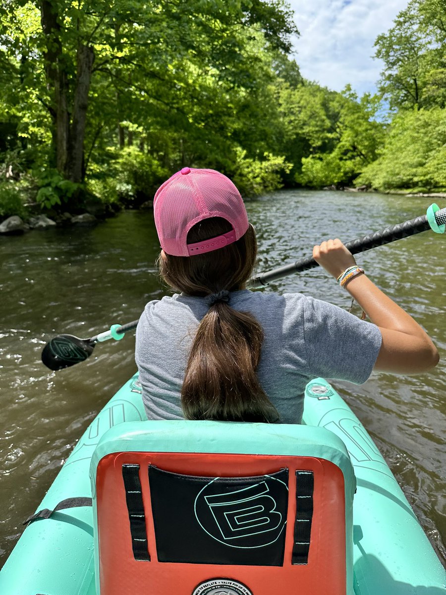 ASShah's tweet photo. @BOTEboards took my first float with this amazing kayak.  Love it!   Daddy daughter time! https://t.co/kHU3cZhmSi