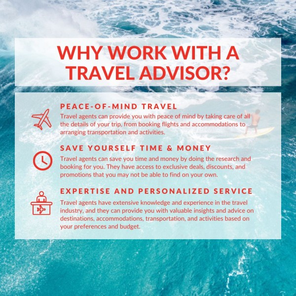 Happy #GlobalTravelAdvisorDay everyone! 🌍 Whether you're a seasoned traveler or planning your first trip, working with a travel advisor will make your trips far more enjoyable. Here are three reasons why you should consider booking your next adventure with a travel advisor.