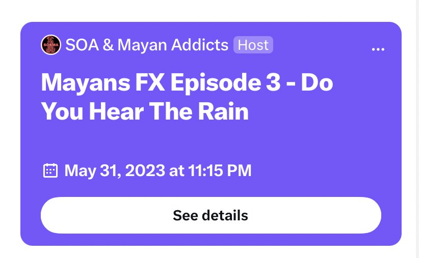 SOAMediaAddicts's tweet image. Happy #WhoLivesWednesdays 🎉🔥🏍️. Join us right here tonight to live tweet ep 3 episode immediately followed by own very own Twitter Spaces cohosted by @REBELheIS &amp;amp; maybe even some surprise @MayansFX guests!! #GetExcited 



#MayansMC #MayansFX #SOA #SOAFX