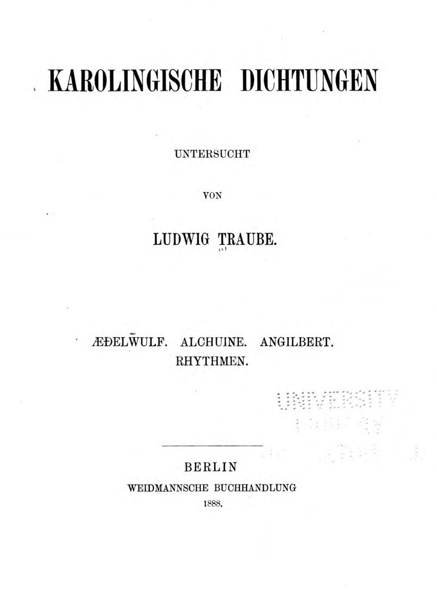 izeus_berlin's tweet image. #OTD 161 years ago, Ludwig Traube (1861-1907) was born 🎉 As a classicist and palaeographer, he contributed to the series of Monumenta Germaniae Historica. In 1902, he became the first professor of Medieval Latin in Germany.

#LinguisticBirthdays #Histlx