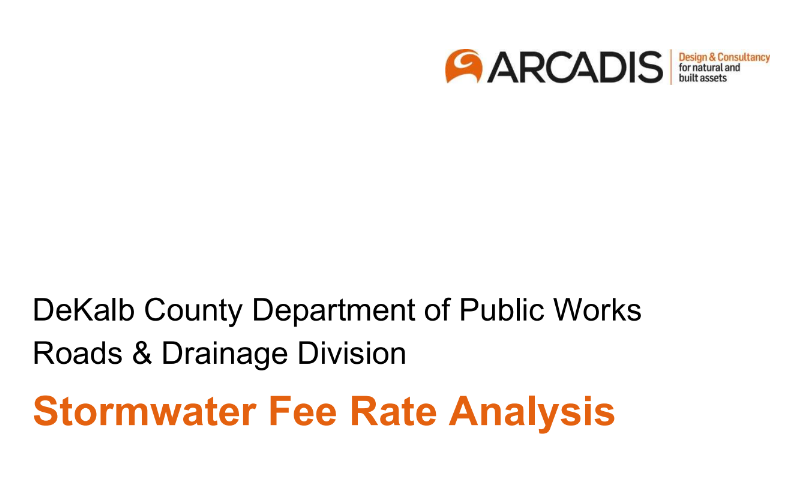 View the Arcadis Stormwater Utility Fee Rate Analysis from the May 16 DeKalb County Board of Commissioner's meeting last week. You can also watch the DeKalb BoC PWI meeting here. fal.cn/3yHsH
fal.cn/3yHsI