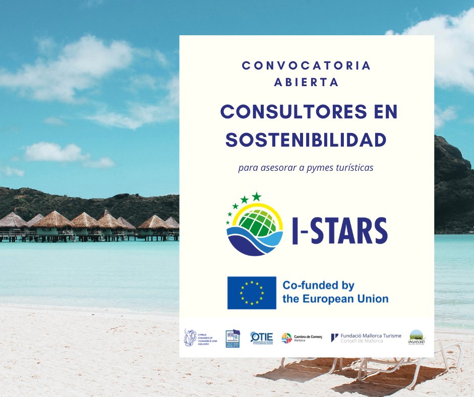 cambramallorca's tweet photo. Buscamos empresas con experiencia en asesoramiento en materia de sostenibilidad 📢 para formar parte del directorio de #ISTARS e impulsar la transición #verde en el sector #turístico.

ℹ️ e inscripciones: https://t.co/ash3jbysHL

📅 Presentación de solicitudes: hasta el 14/06. https://t.co/0BJetaODpj