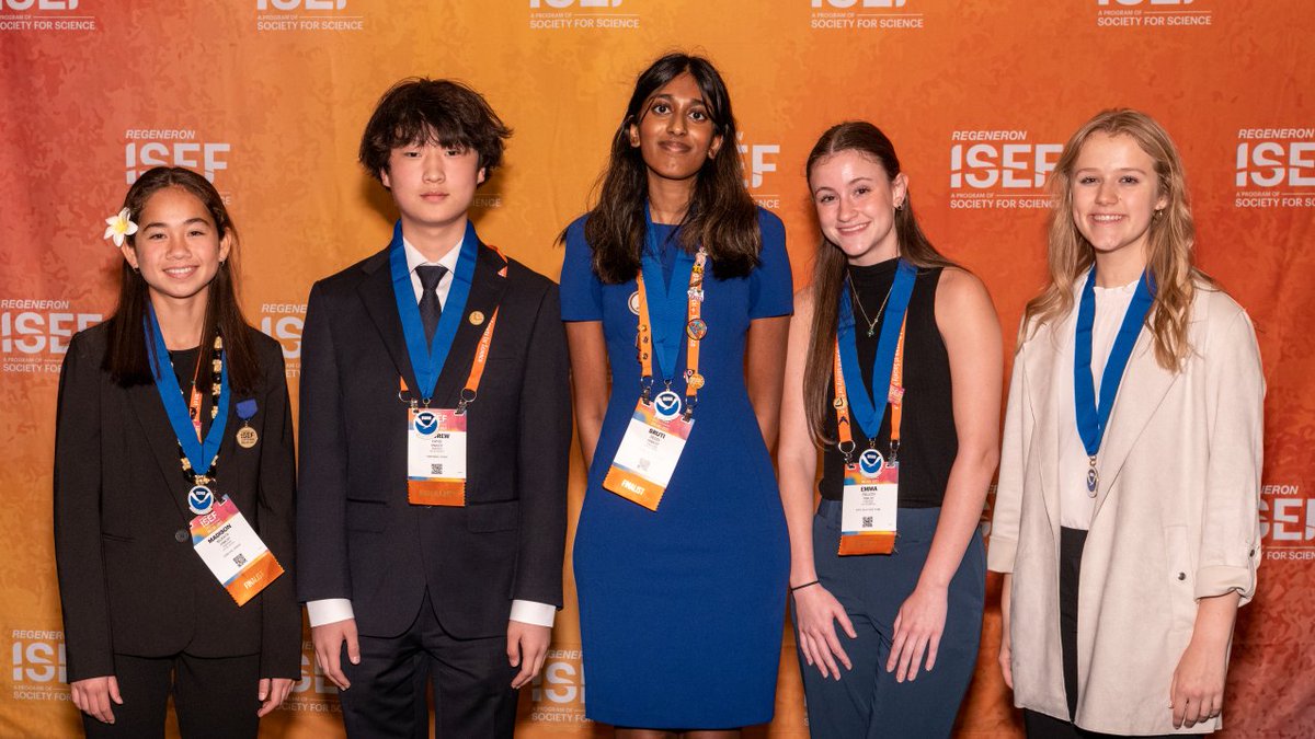 Congratulations to all finalists at the 2023 #RegeneronISEF! Thanks to the Society for Science for organizing this annual event where brilliant student scientists can showcase their research. Find out who won the NOAA Special Awards: noaa.gov/office-educati…