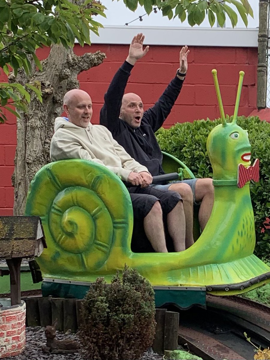 Kids will be kids! You cannot go to Great Yarmouth and not ride the snails. @joegentlemanjoe enjoyed it way to much! 
#bigkids