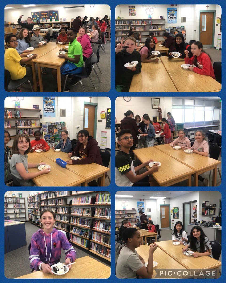 We are so proud of our Silver Birch and Red Maple Reading Club! Over the last few months, students have read a minimum of 5 out of 10 nominated Canadian books and voted for their favourite. We celebrated the end of the program with an ice cream party & prizes! Thanks Ms Ficca!