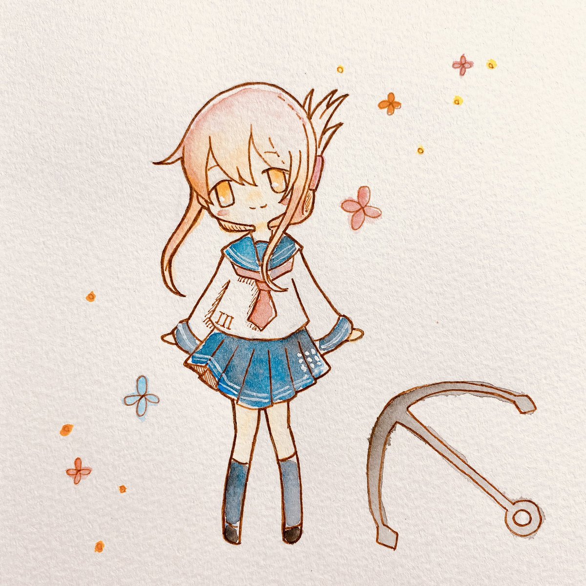 電(艦隊これくしょん) 「電ちゃんなのです」|ノユのイラスト
