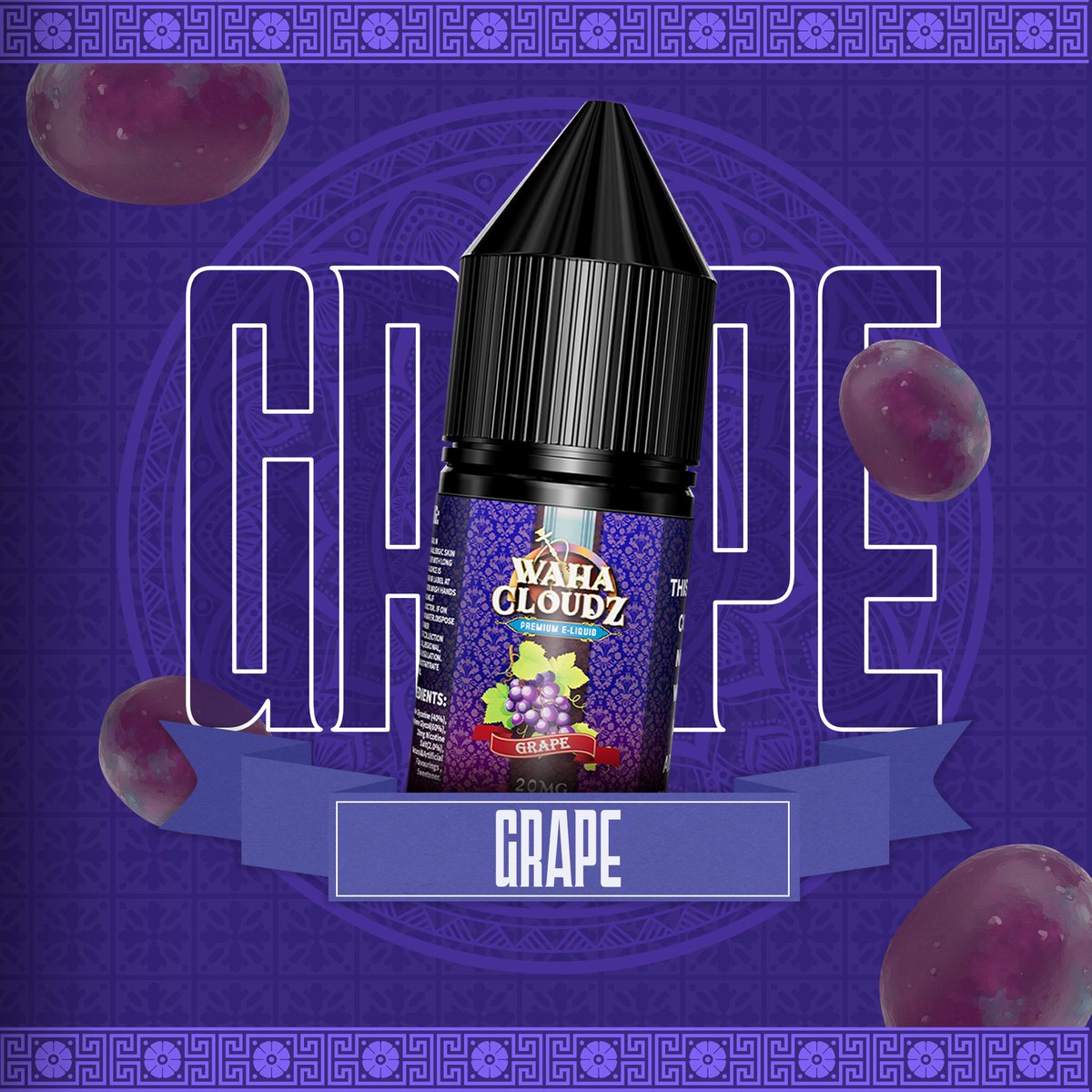WahaCloudz's tweet photo. Ideal for pod devices, our Grape flavour nic-salt will be a firm favourite 🍇 are you stocking Waha Cloudz yet?
#wahacloudz #grape #eliquid #nicsalts #poddevice #podvape #b2b https://t.co/a9Lec5fyP2