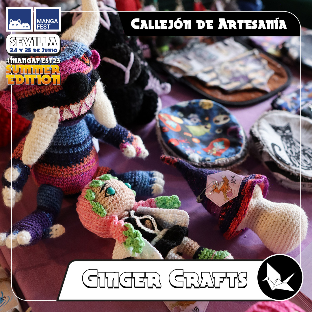 Mangafest's tweet photo. 🧶 @Ginger_crafts_ estará en el Callejón de Artesanía de #Mangafest23 #SummerEdition

Usa técnicas como la pintura sobre tela, el pirograbado, la resina epoxi y el crochet. Los temas principales son gatos, gótico, anime,...

📅 24 y 25 junio
📍 Sevilla
💻 https://t.co/NrszcuAGv2 https://t.co/PLXqDCsLiv