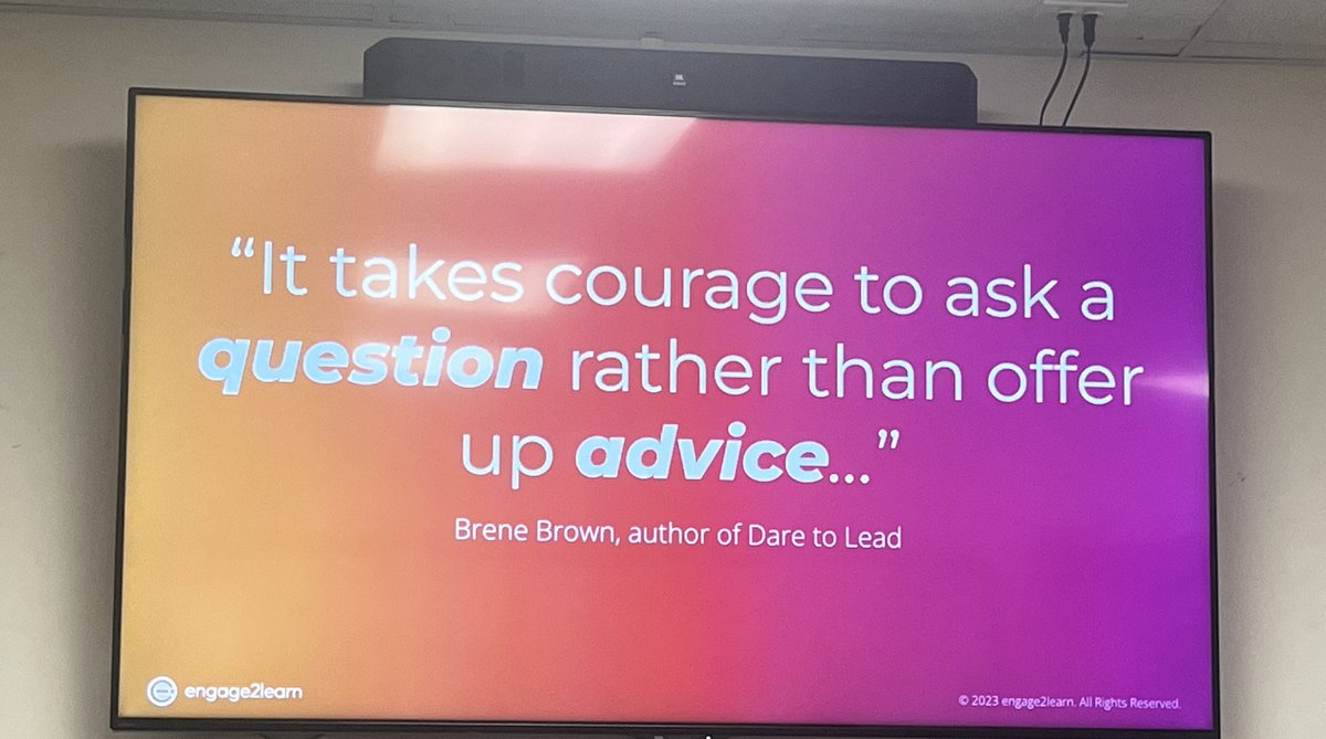 @TaylorAHood what a timely session to get specific and define my “why”. Love all things @BreneBrown and I needed this gentle reminder. @DigitalGISD #GISDiCon