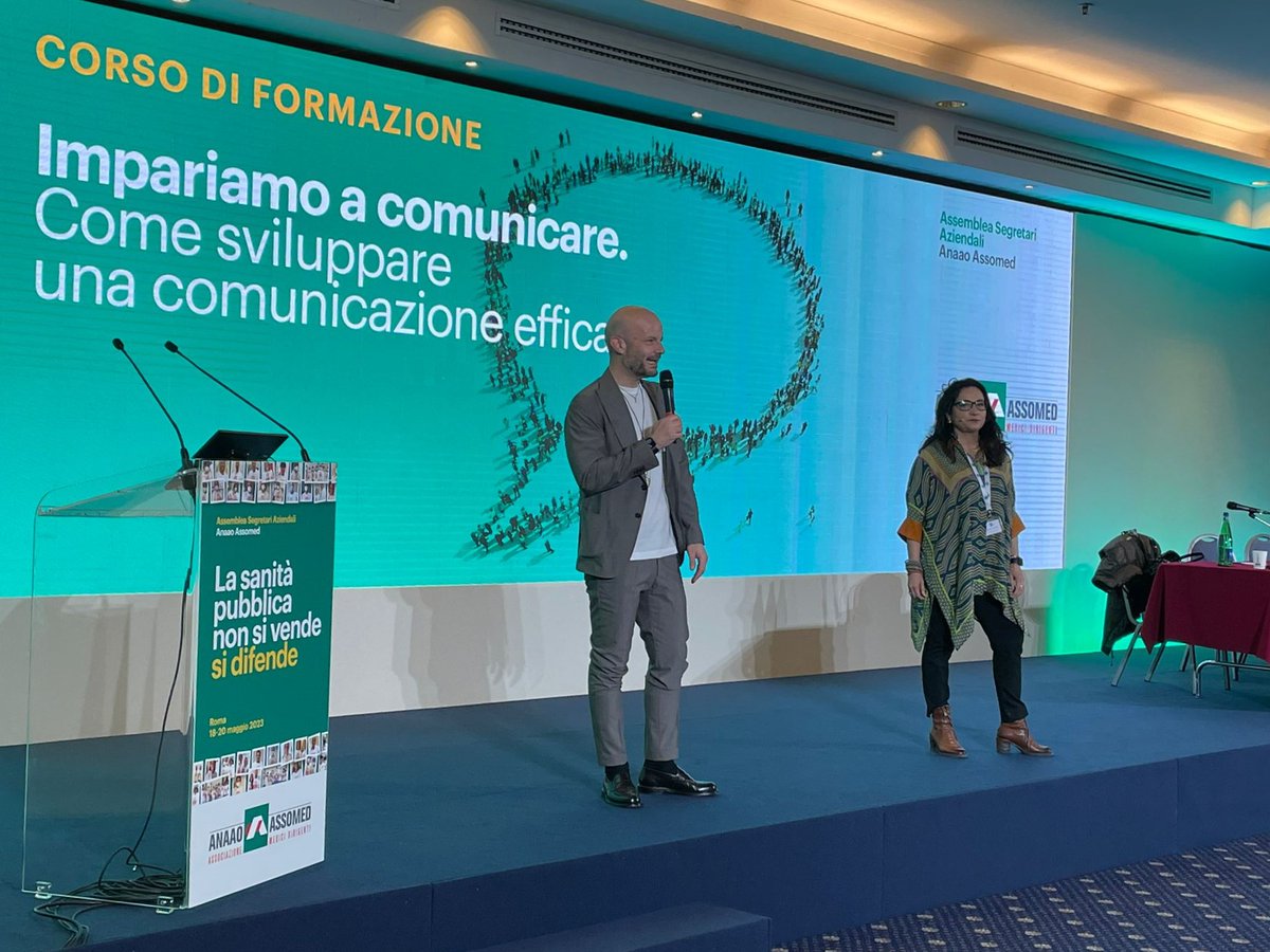 challengentwrk's tweet image. Per il congresso nazionale di @anaao_assomed abbiamo costruito un percorso di #formazione dedicato a #comunicazione efficace e a interazione dal vivo con strumenti utili ad acquisire maggior sicurezza e determinazione nella comunicazione.
#challengenetwork