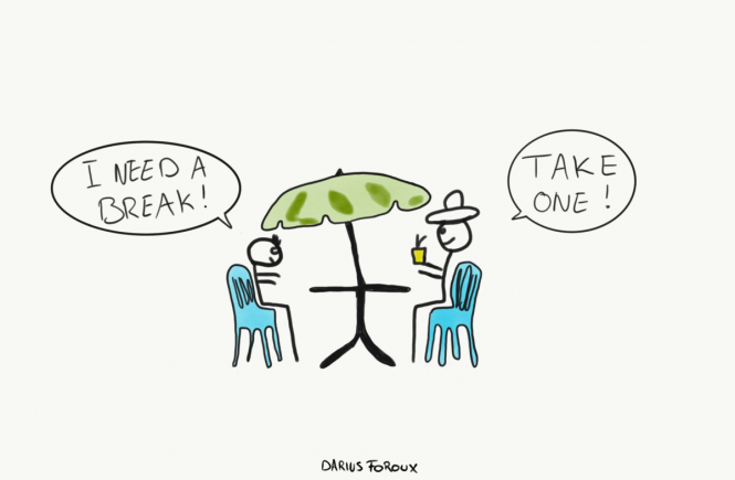 A systematic review of research on workplace breaks shows that: 1) Regular micro breaks can be better than longer breaks 2) Outdoor breaks & fresh air are better than indoor breaks 3) Scrolling social media is the most common break type but it creates emotional exhaustion 4)