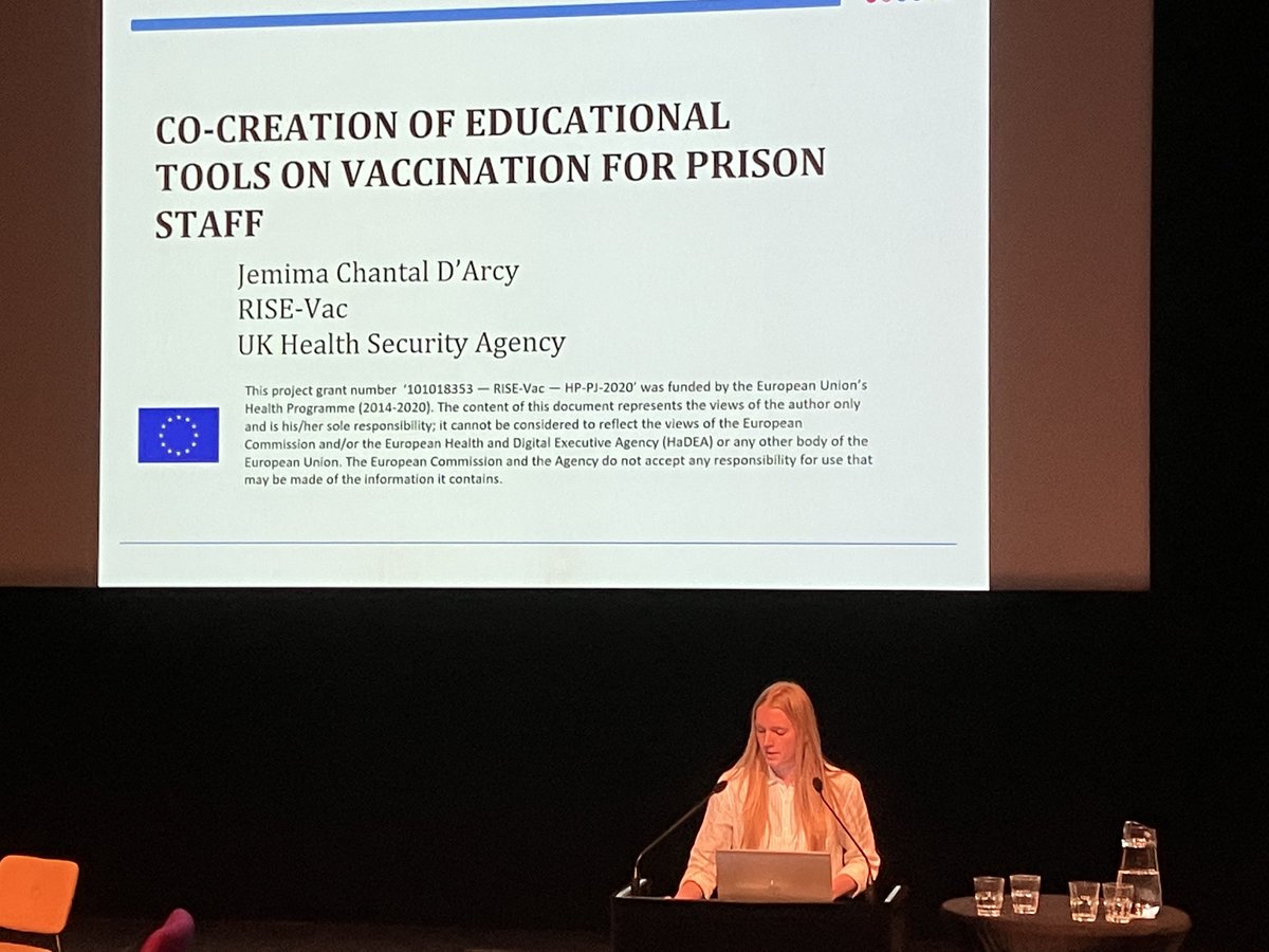 This time last week, we were presenting our work so far on the co-creation of educational tools for prison staff (WP6) at @LEPH2023! 

It was an honour to present at the conference alongside many other inspiring projects in law enforcement and public health 🙏

#PrisonHealth