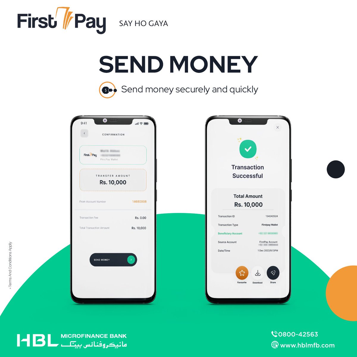 HBLMfBDigital's tweet image. Simplify your funds transfers with the all-new App: FirstPay! 💸

Send money quickly and effortlessly via FirstPay in Just few taps.

Download now and experience the ultimate convenience in sending money!
onelink.to/hblmfbfp

#TheAllNewFirstPay #SendMoney #MobileTransactions
