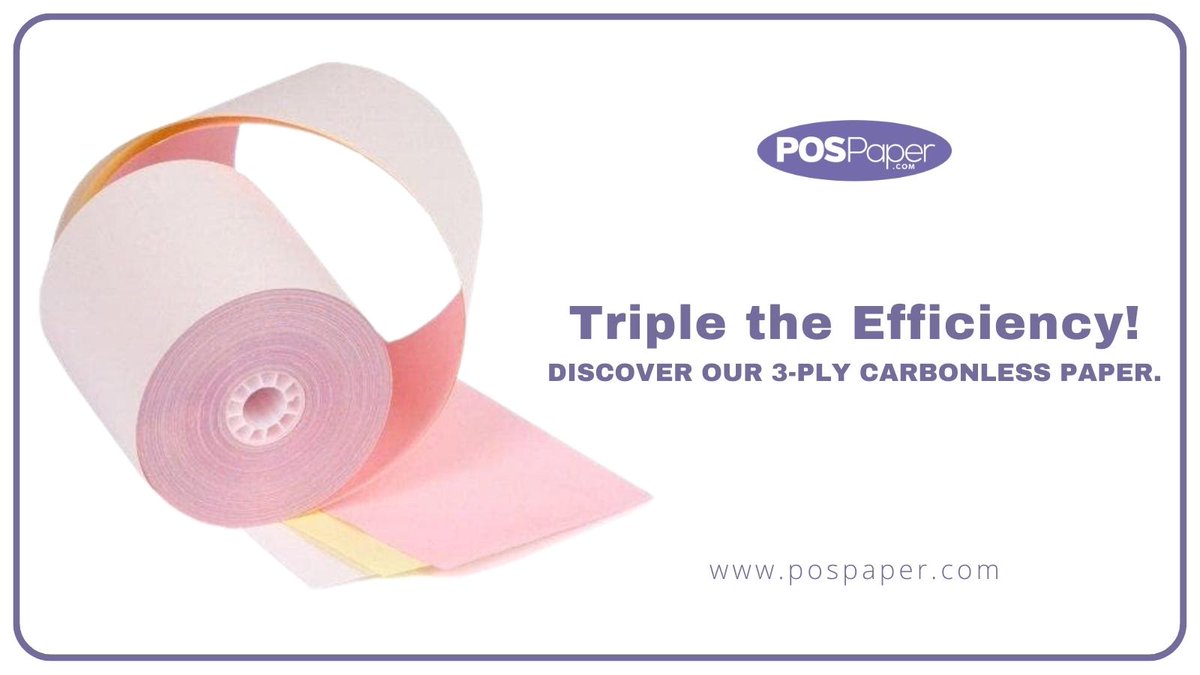 pos_paper_'s tweet image. Efficient record-keeping made easy! Our 3-ply carbonless paper ensures clean copies without messy carbon sheets. Boost productivity today! 📝✨pospaper.com #3PlyCarbonless #EfficientRecords #PaperworkSimplified #POSPaper