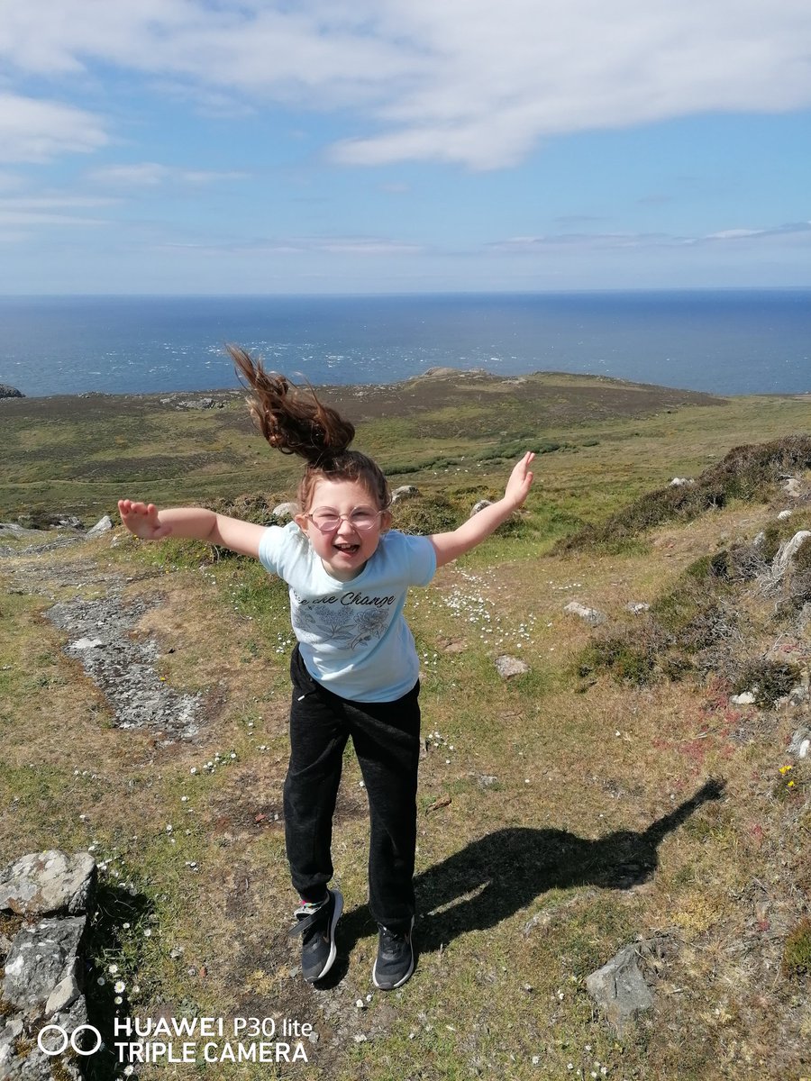 So today this beauty hiked up Carn Llidl. She had been asking all week and wanted to take a picture for Mrs Evans <a href="/ci_classe/">Class E</a>
We saw the end of Wales!
