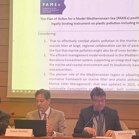 UNEPMAPNews's tweet image. Read the freshly adopted #PAMEx Coalition&apos;s position calling for the Mediterranean experience in tackling plastic pollution to be considered in the #PlasticsTreaty negotiations: 

EN: tinyurl.com/suwzm9m2 

FR: tinyurl.com/yck7fj2y

More about PAMEx: bit.ly/Pamex-SC-1