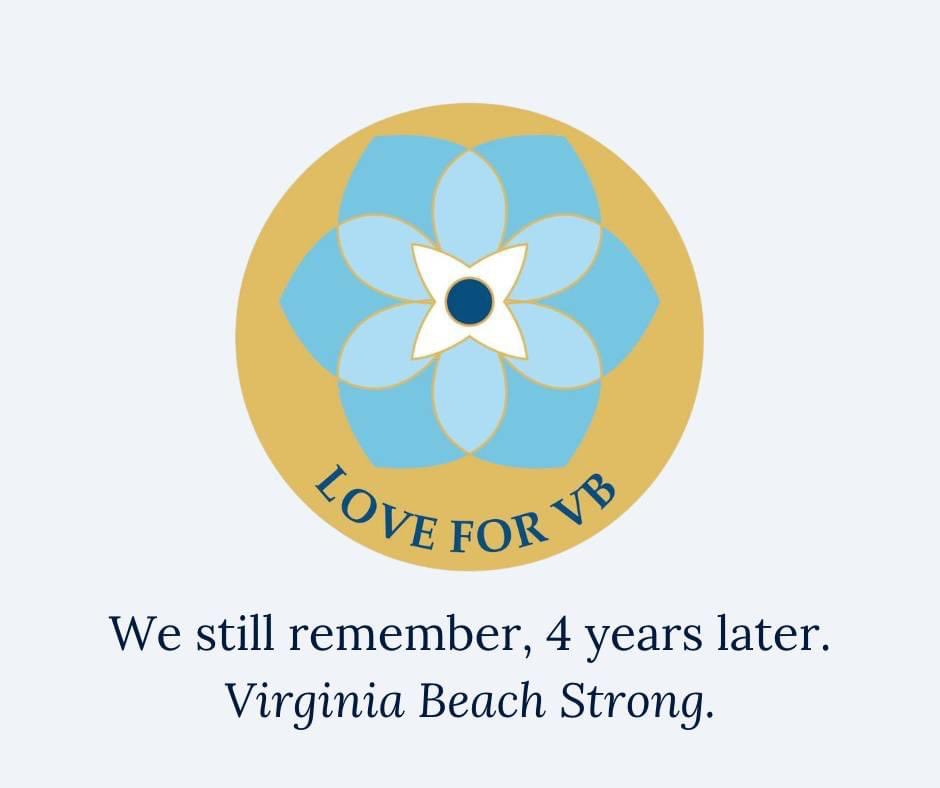 JenKiggans's tweet image. Today on the fourth anniversary of the Virginia Beach shooting we remember the 12 innocent lives lost, the survivors, our brave first responders, and our local community. We pray for their families and all those impacted by this senseless tragedy. May we never forget #VBStrong