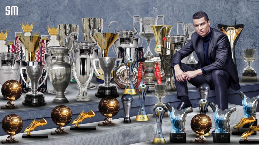 Todos los trofeos de cristiano ronaldo