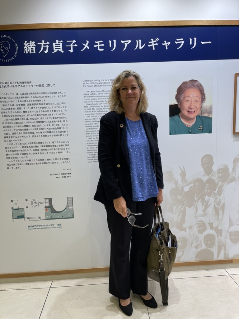 Energizing mtgs with govt, business & refugees. Mme Ogata is never far from mind & exceptionally present this visit, putting human security on the map 3 decades ago & 1st HC I knew & have admired ever since. She left an unmatched legacy which we try to live daily @refugees 🙏🏼