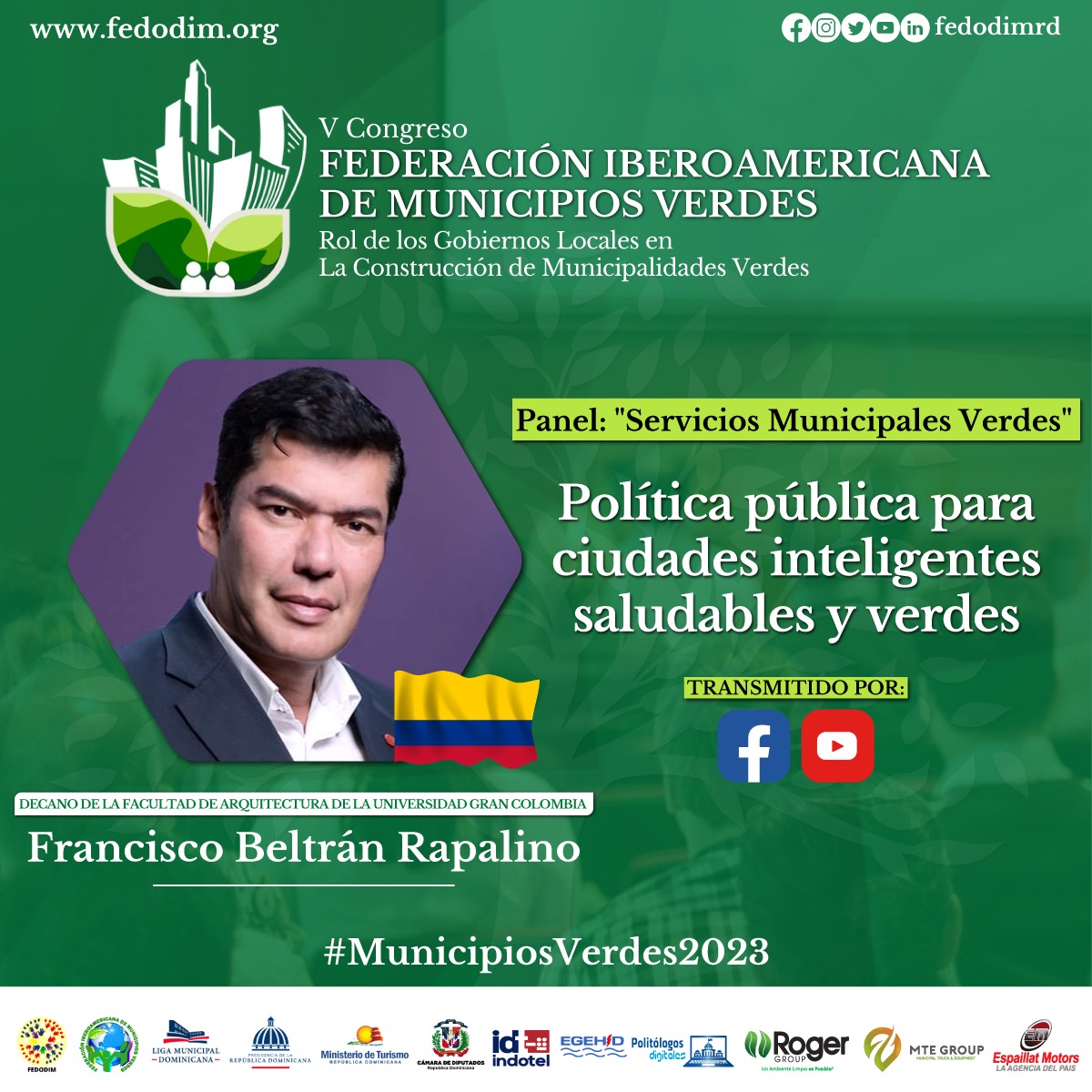 #MunicipiosVerdes2023  hoy sigue la transmisión a través  de redes  👇#fedodim #serviciosmunicipalesverdes