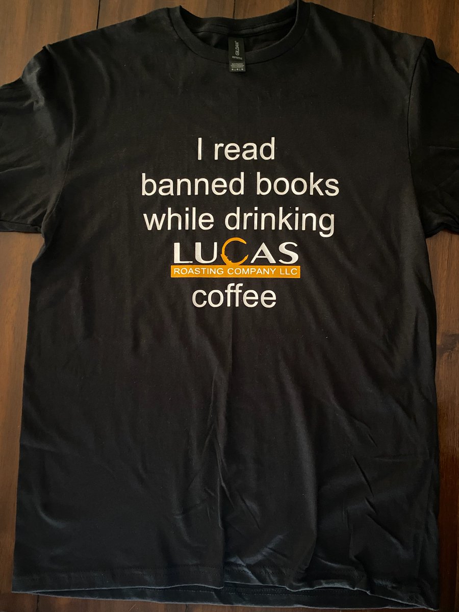 We have a new t-shirt available for pre-order on our website. We believe in free speech and great coffee around Lucas Roasting Company, and we have read many a #bannedbook in our days.

lucasroasting.com/product/read-a…