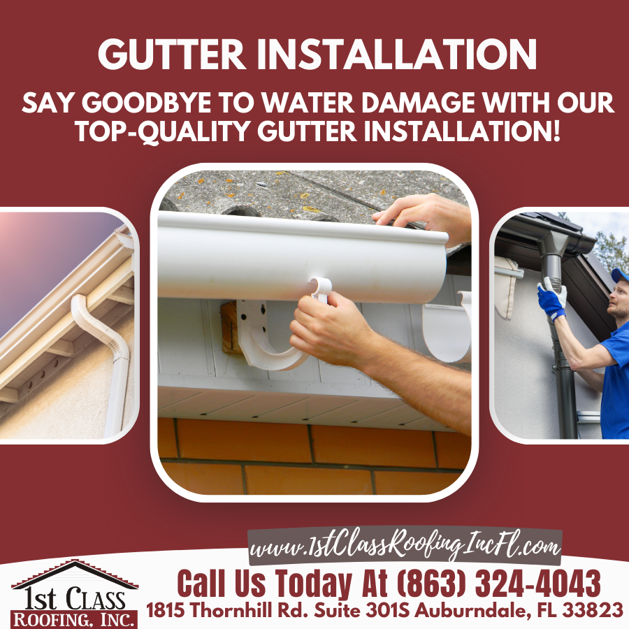 1stClassRoofInc's tweet photo. With quality gutters, you can say goodbye to water damage and know that your building is protected.
Choose 1st Class Roofing for top-quality gutter installation!
#RoofingFlorida #GutterInstallation #ProtectedBuilding
https://t.co/o6AKSg1Bta
(863) 324-4043 https://t.co/6aKAIagNPQ