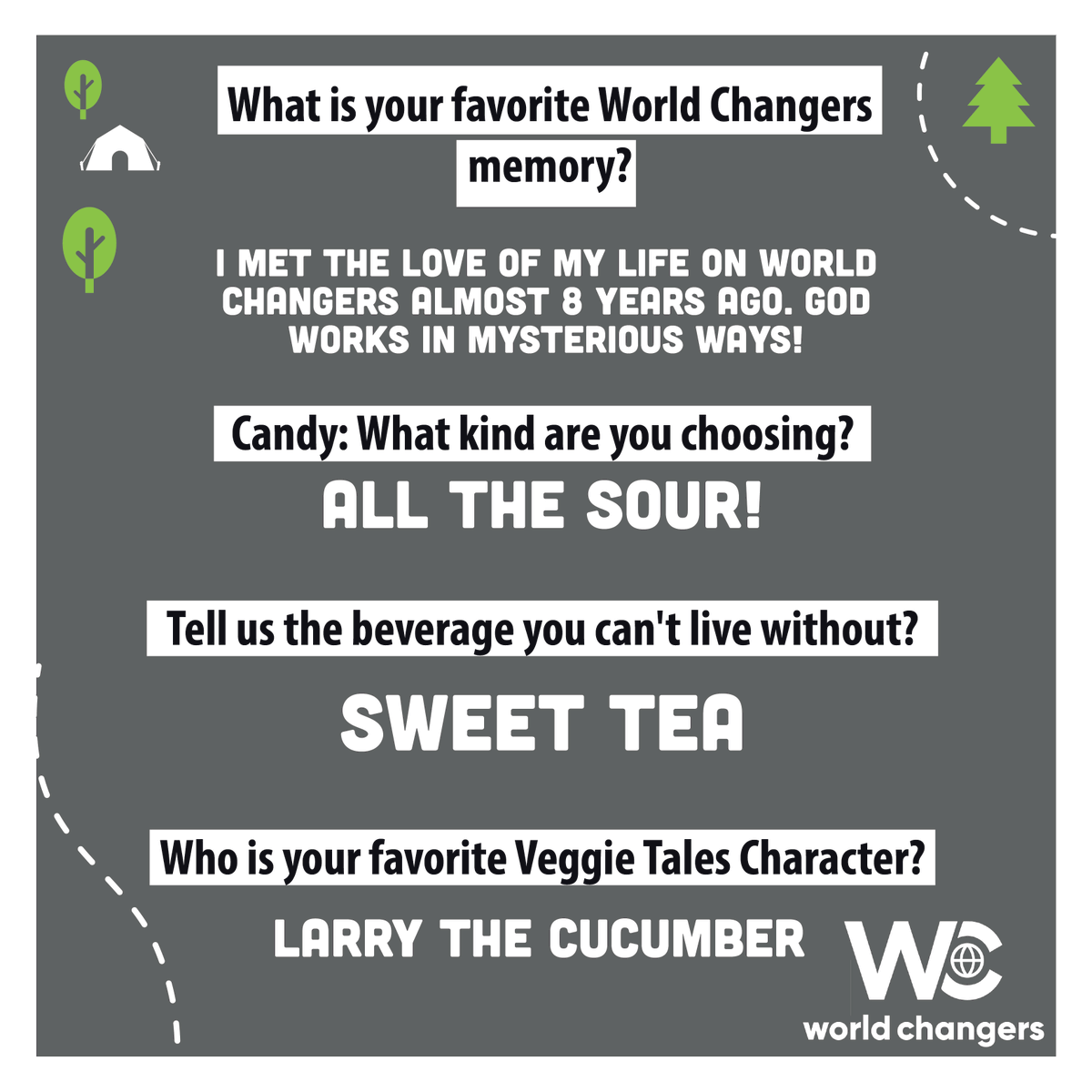 This #Summer2023 #WorldChangers Summer Staffer has been around for a number of years and we are excited to welcome him back! With three years as a World Changer student, Forrest Parker is now back for his THIRD YEAR as a summer staffer!